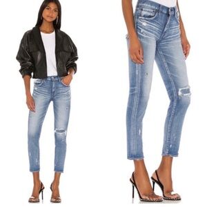 *FLAWS* MOUSSY Vintage Lenwood Skinny Jeans in Light Blue Size 27‎